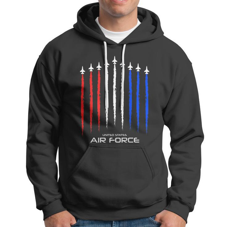 Air Force Us Veterans 4Th Of July Great Gift American Flag Meaningful Gift Hoodie