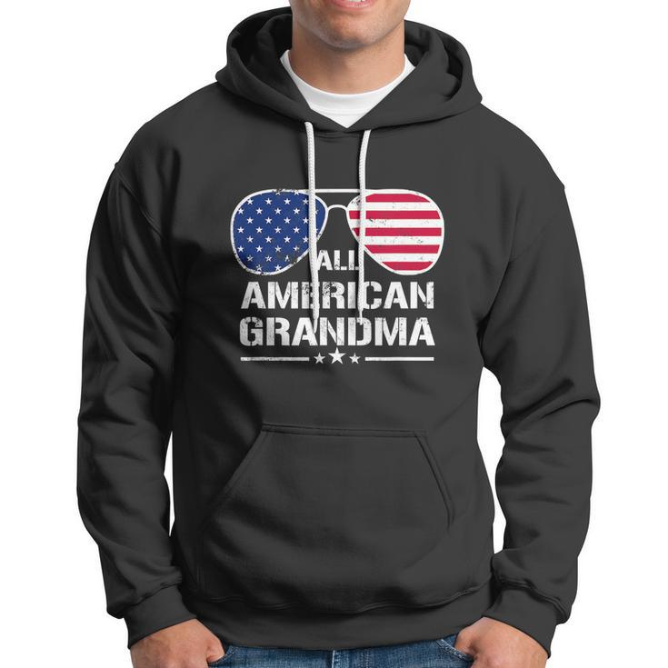 All American Grandma American Flag Patriotic Hoodie
