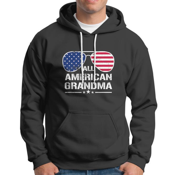 All American Grandma American Flag Patriotic V2 Hoodie