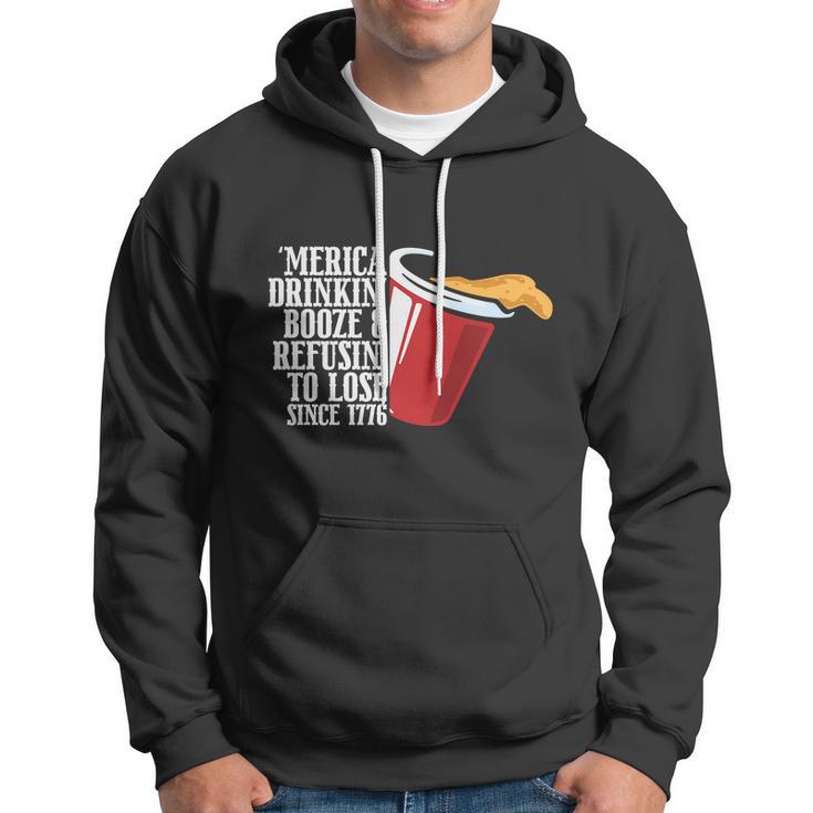 America Drinking Booze Refusing To Lose Since 1776 Plus Size Shirt For Men Women Hoodie