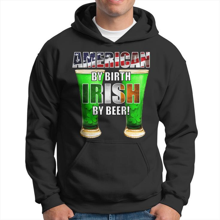 American By Birth Irish By Beer St Patricks Day Men Hoodie