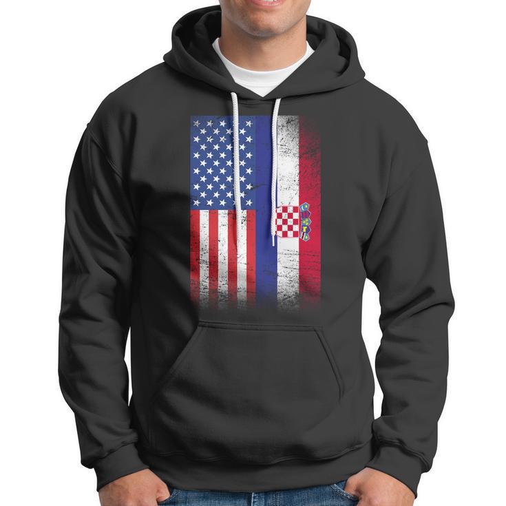 American Croatian Flag Croatia Pride Hoodie