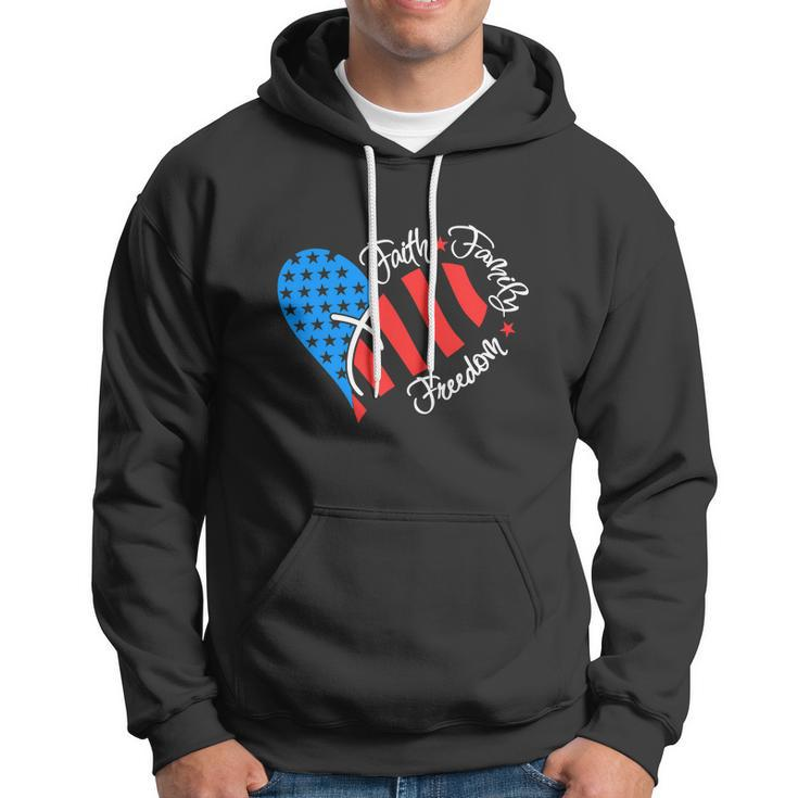 American Flag Usa Funny 4Th Of July Christian Hoodie