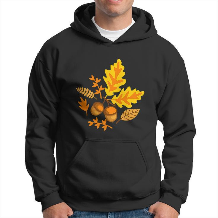 Autumn Leaves And Acorns Fall For Thanksgiving Cute Men Hoodie
