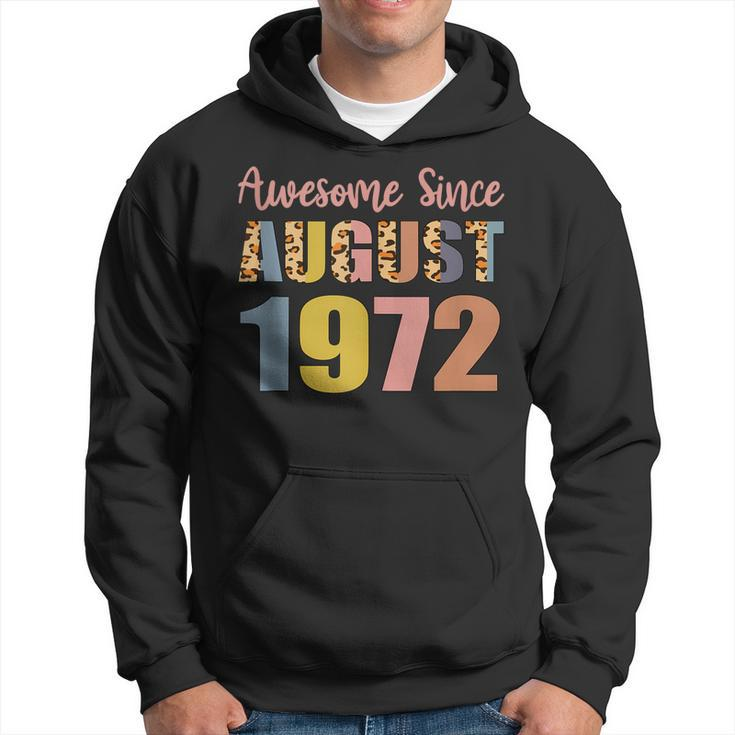Awesome Since August 1972 50 Years Old 50Th Birthday  V2 Hoodie