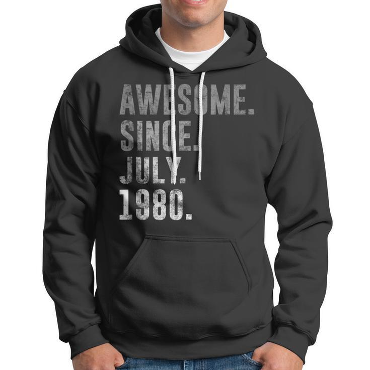Awesome Since July 1980 42Nd Birthday Vintage 1980 Hoodie