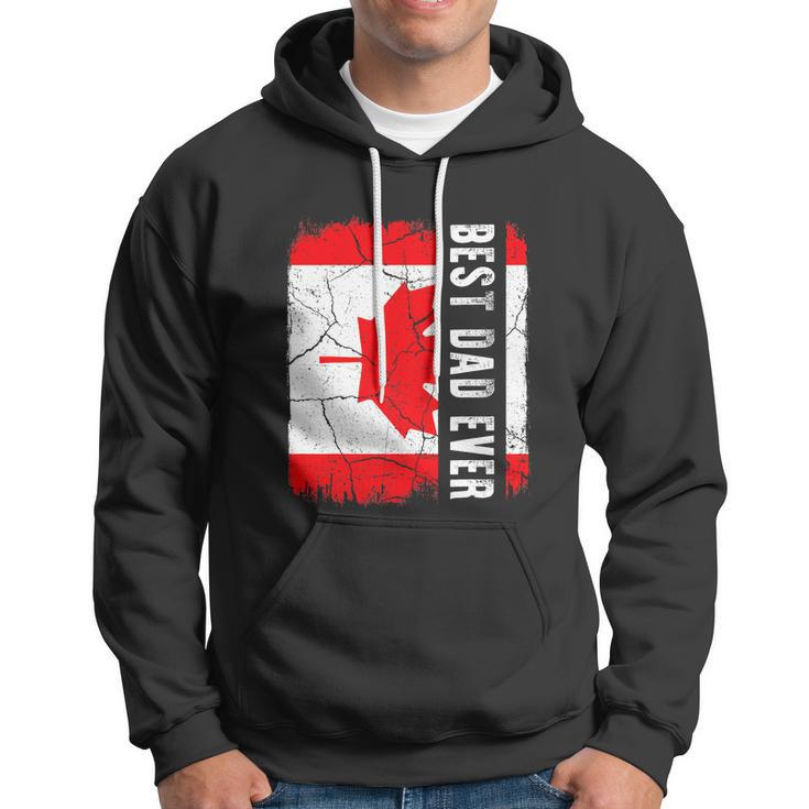 Best Canadian Dad Ever Canada Daddy Funny Fathers Day Hoodie