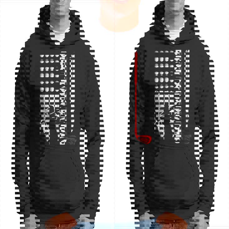 Best Pops By Par American Flag Golf Gift Back Design Graphic Design Printed Casual Daily Basic Men Hoodie