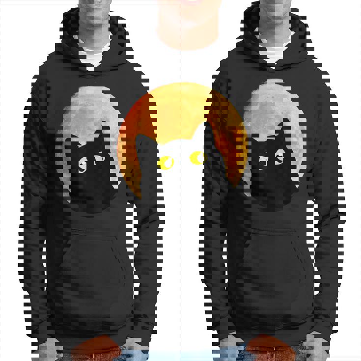 Black Cat Halloween Design Funny Cat Halloween  Hoodie