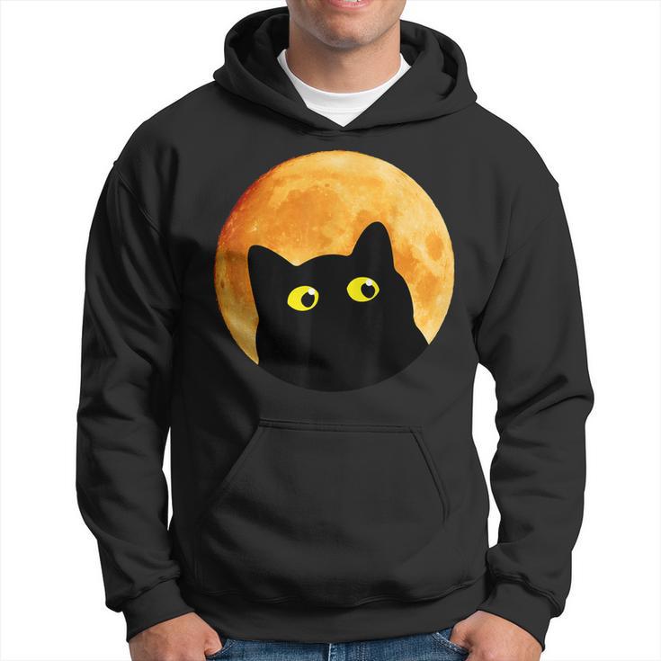 Black Cat Halloween Design Funny Cat Halloween  Hoodie