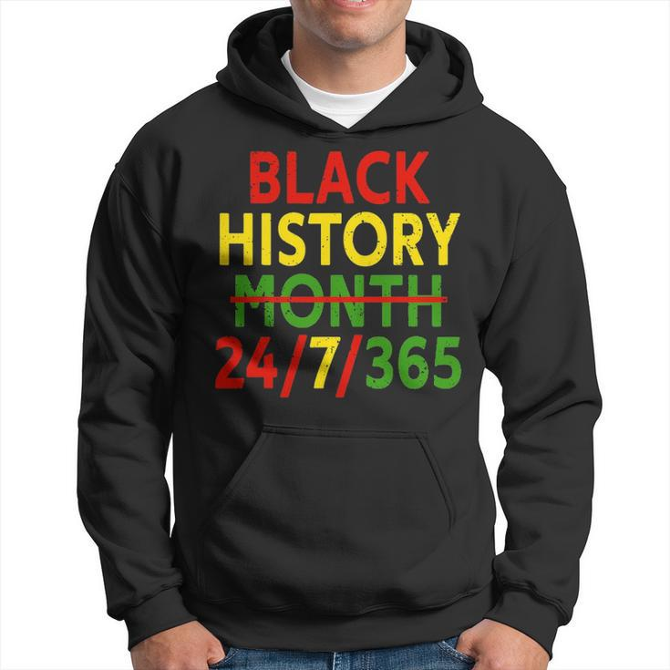 Black History Month 24 7 365 African Melanin Black Men Hoodie