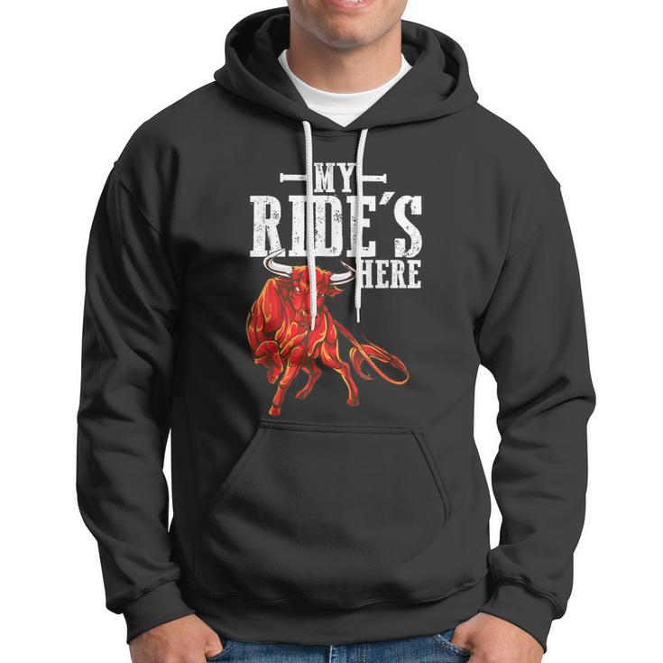 Bull Riding Pbr Rodeo Bull Riders For Western Ranch Cowboys Hoodie