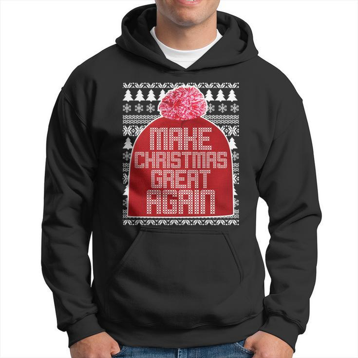 Make Christmas Great Again Ugly Christmas Sweater T-Shirt Men Hoodie