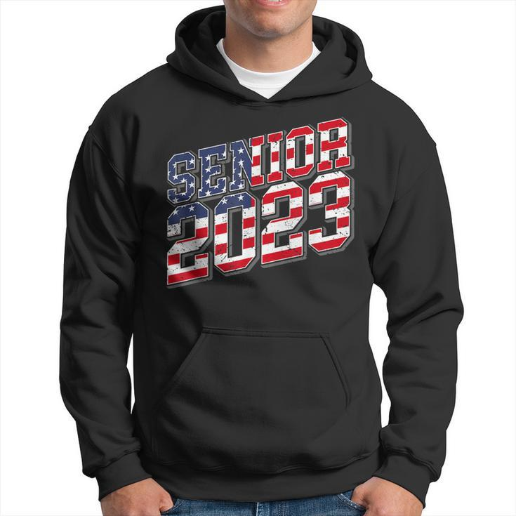 Class Of 2023 Usa Senior 2023 American Flag  Hoodie