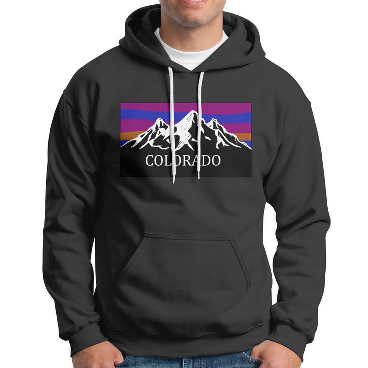 Colorado Mountains Outdoor Flag Mcma Hoodie