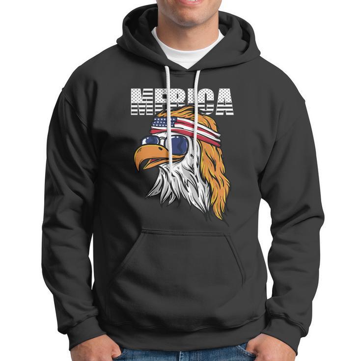 Cool Merica Eagle Mullet Usa 4Th Of July Gift Hoodie