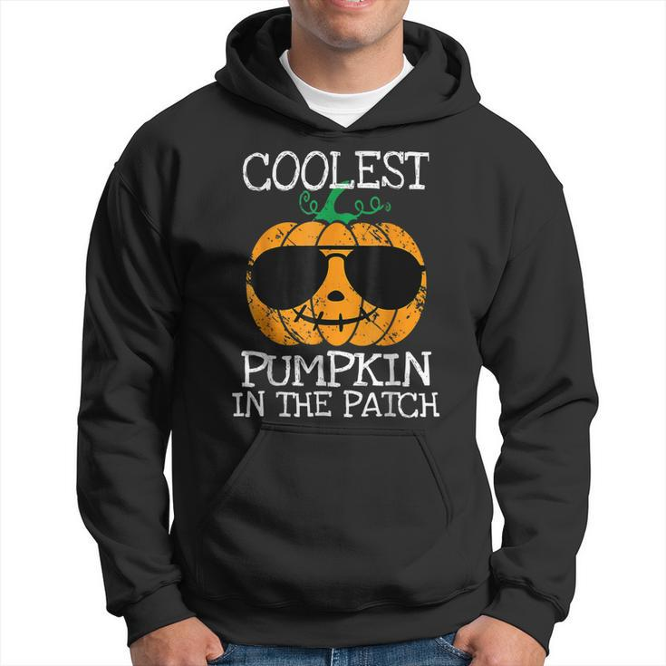 Coolest Pumpkin In The Patch Halloween Boys Girls Men V2 Men Hoodie