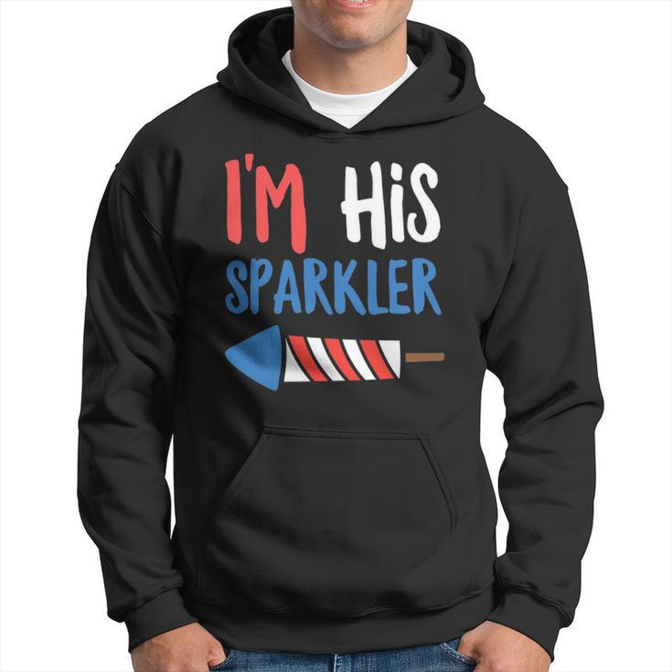 Couples Matching 4Th Of July - Im His Sparkler Hoodie
