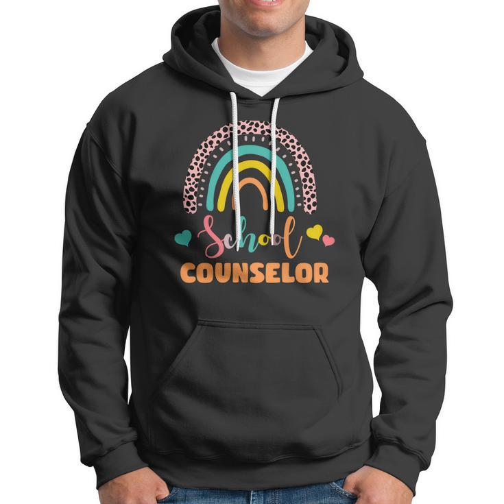 Cute School Counselor Rainbow Hoodie