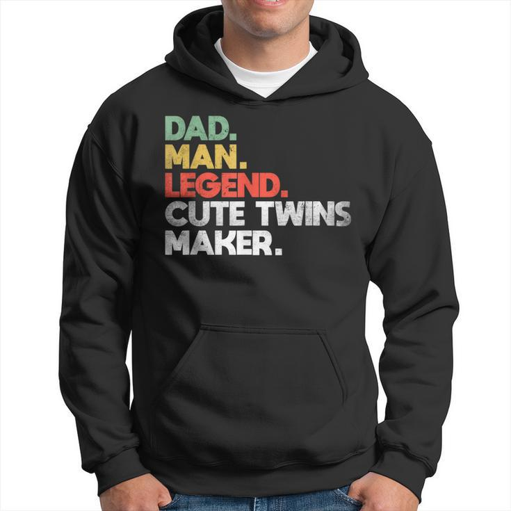 Dad Of Twins Cute Twins Maker Daddy Of Twins 2022 Men Hoodie