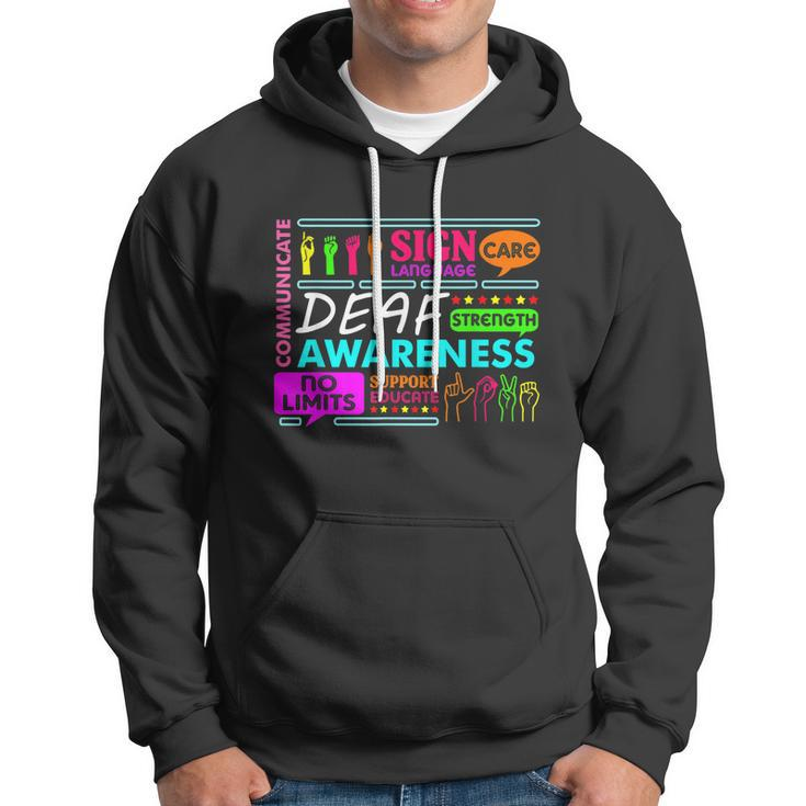 Deaf Awareness Sign Deafness Hearing Loss Warrior Tshirt Hoodie