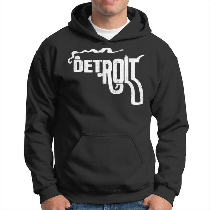 Detroit Smoking Gun Vintage  Men Hoodie Graphic Print Hooded Sweatshirt