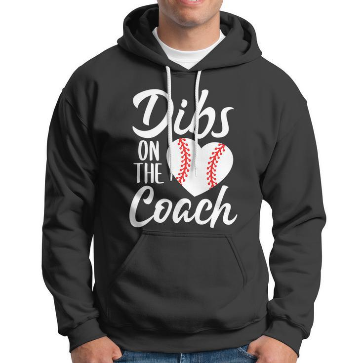 Dibs On The Coach Funny Baseball Heart Cute Mothers Day Tshirt Hoodie