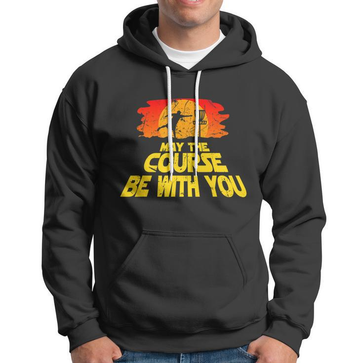 Disc Golf Shirt May The Course Be With You Trendy Golf Tee Hoodie