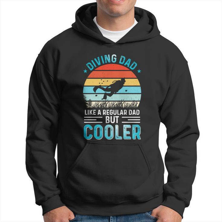 Diving Dad Fathers Day Gifts For Father Scuba Diving Graphic Design Printed Casual Daily Basic Hoodie
