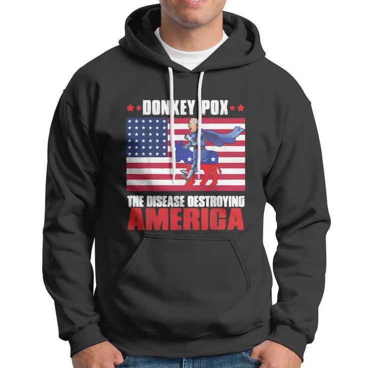 Donkey Pox The Disease Destroying America Anti Biden V2 Hoodie