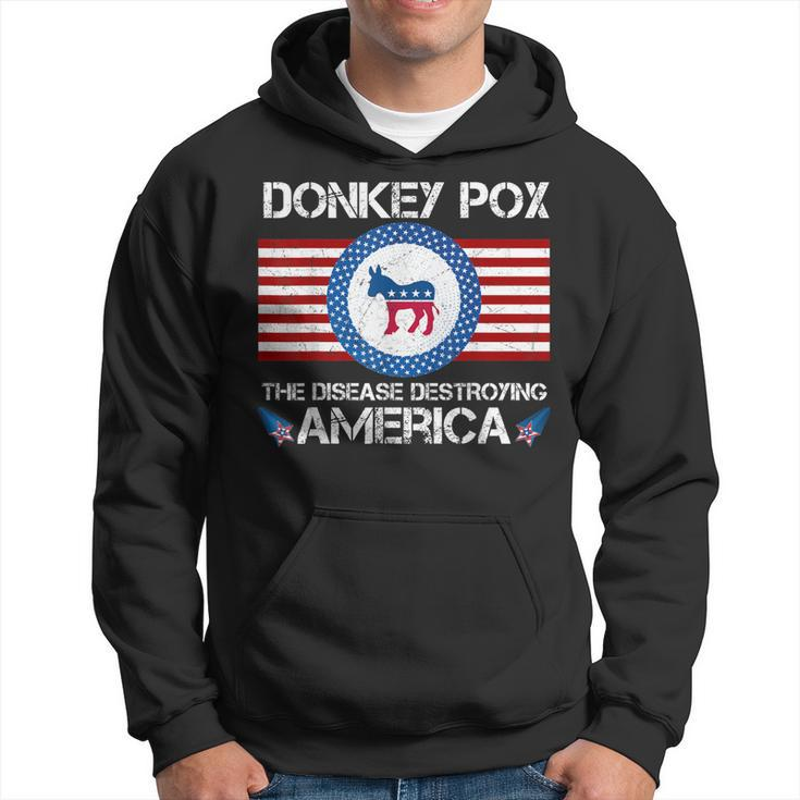 Donkey Pox The Disease Destroying America Funny  Hoodie
