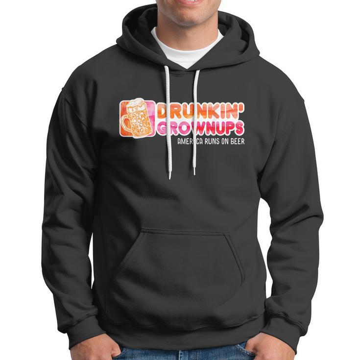 Drunken Grownups American Dad Run On Beer Funny Hoodie