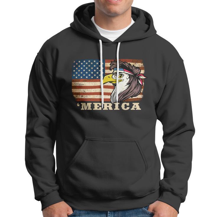 Eagle Mullet Usa American Flag Merica 4Th Of July Gift V3 Hoodie