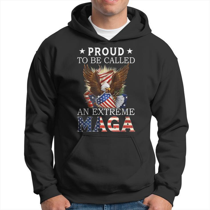 Eagle Proud To Be Called An Extreme Ultra Maga American Flag Men Hoodie