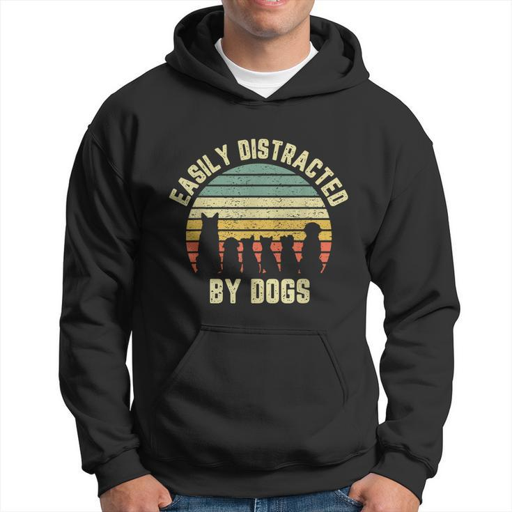 Easily Distracted By Dogs Shirt Dog Dog Lover Men Hoodie