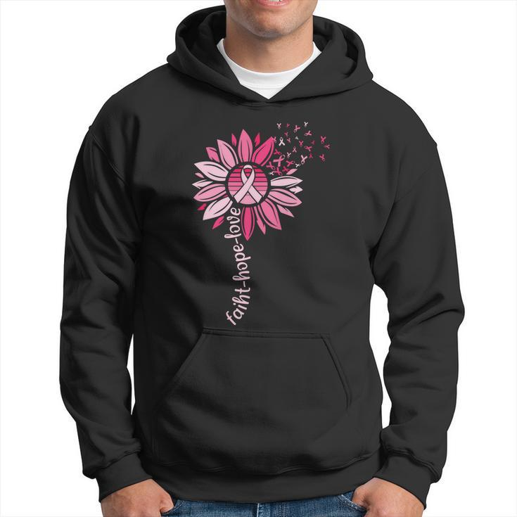 Faith Hope Love Pink Ribbon Breast Caner Hoodie