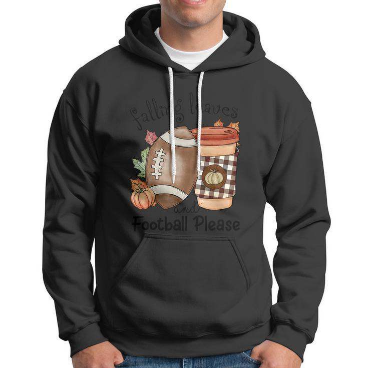 Falling Leaves And Football Please Thanksgiving Quote V2 Hoodie