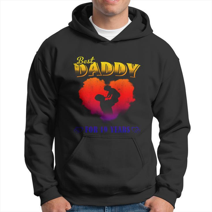 Father Baby Best Dad Daddy For 19 Years Happy Fathers Day Men Hoodie