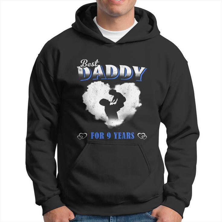 Father Baby Best Dad Daddy For 9 Years Happy Fathers Day Men Hoodie