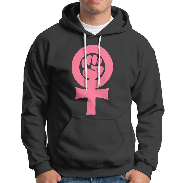 Feminism Venus Clenched Fist Symbol Womens Rights Feminist Hoodie