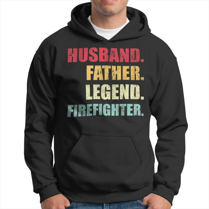 Firefighter Funny Husband Father Legend Firefighter Fathers Day Hoodie