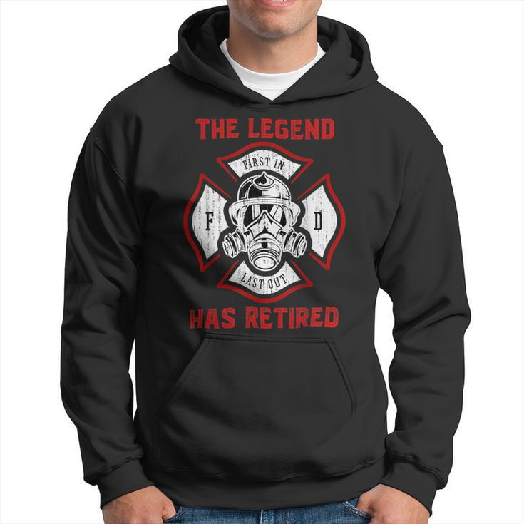 Firefighter Retired Fireman Retirement Proud Firefighter Hoodie