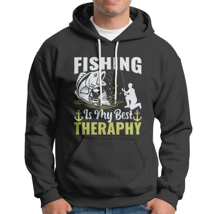 Fishing Is My Best Therapy Hoodie