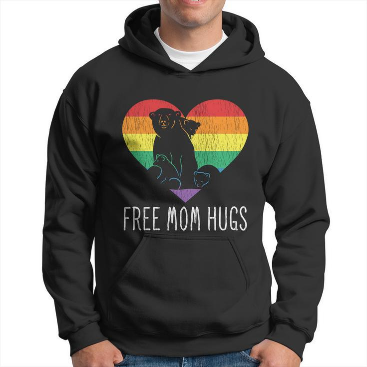 Free Mom Hugs Mama Bear Proud Mother Parent Pride Lgbt Mom Cute Gift Hoodie