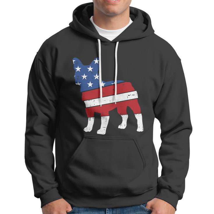 French Bulldog 4Th Of July Cute Frenchie American Flag Dog Hoodie