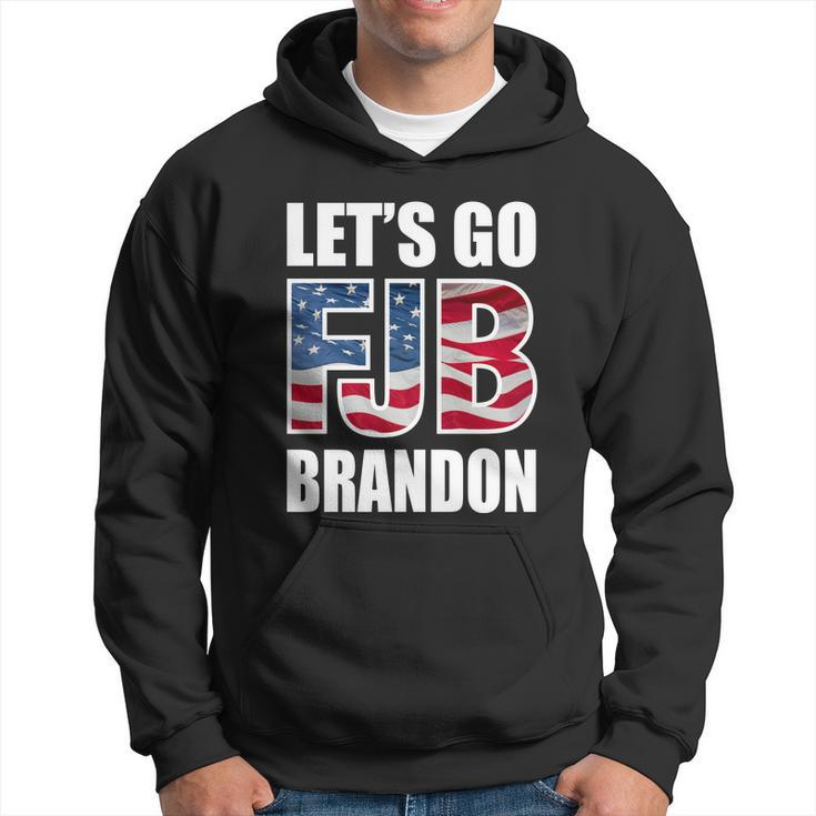 Funny Anti Biden Fjb Lets Go Brandon Fjb Flag Image Apparel Hoodie