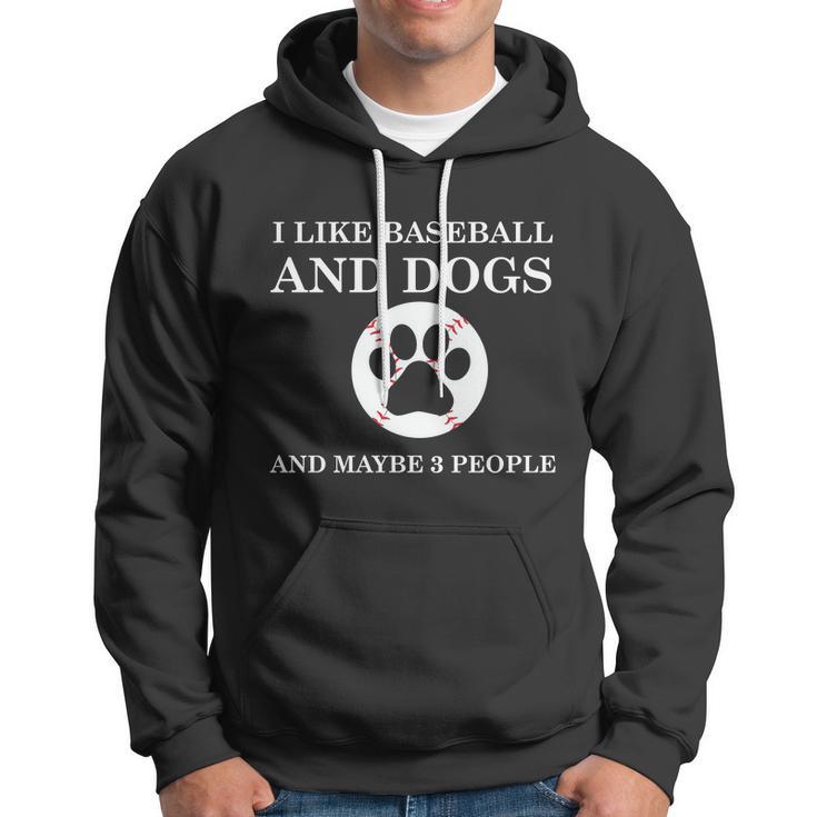 Funny Baseball Lover Funny Dog Lover Funny Baseball Dog Hoodie