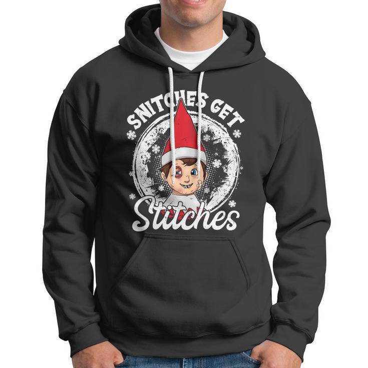 Funny Christmas Snitches Get Stitches Tshirt Hoodie