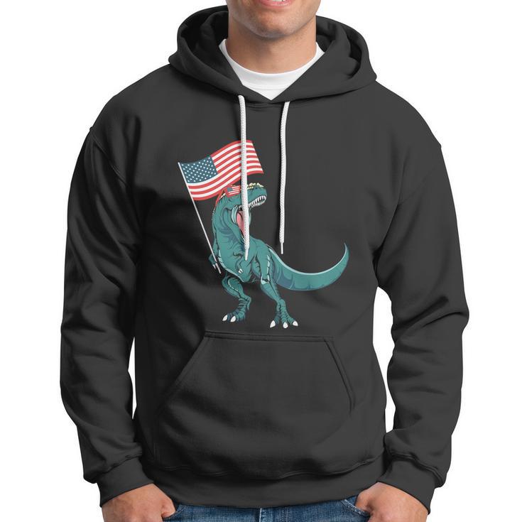 Funny Dinosaur 4Th Of July Usa Flag Graphic Plus Size Shirt Hoodie