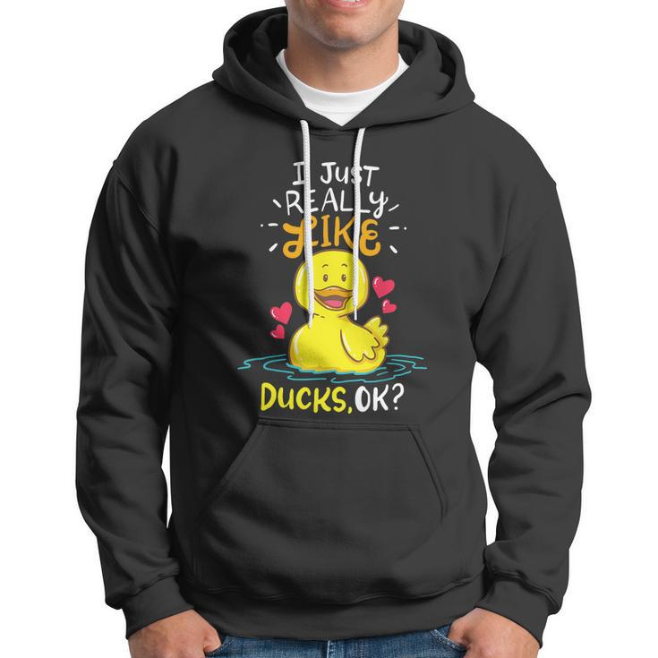 Funny Duck Ducks Rubber Gift Hoodie